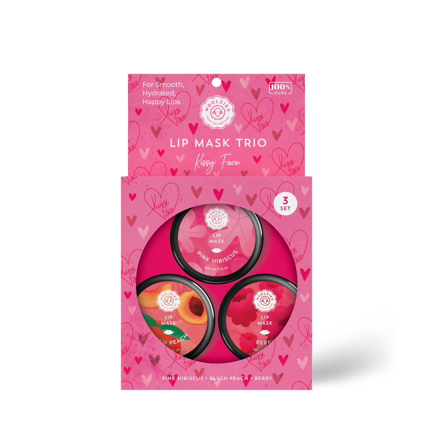 Kissy Face Lip Mask Trio