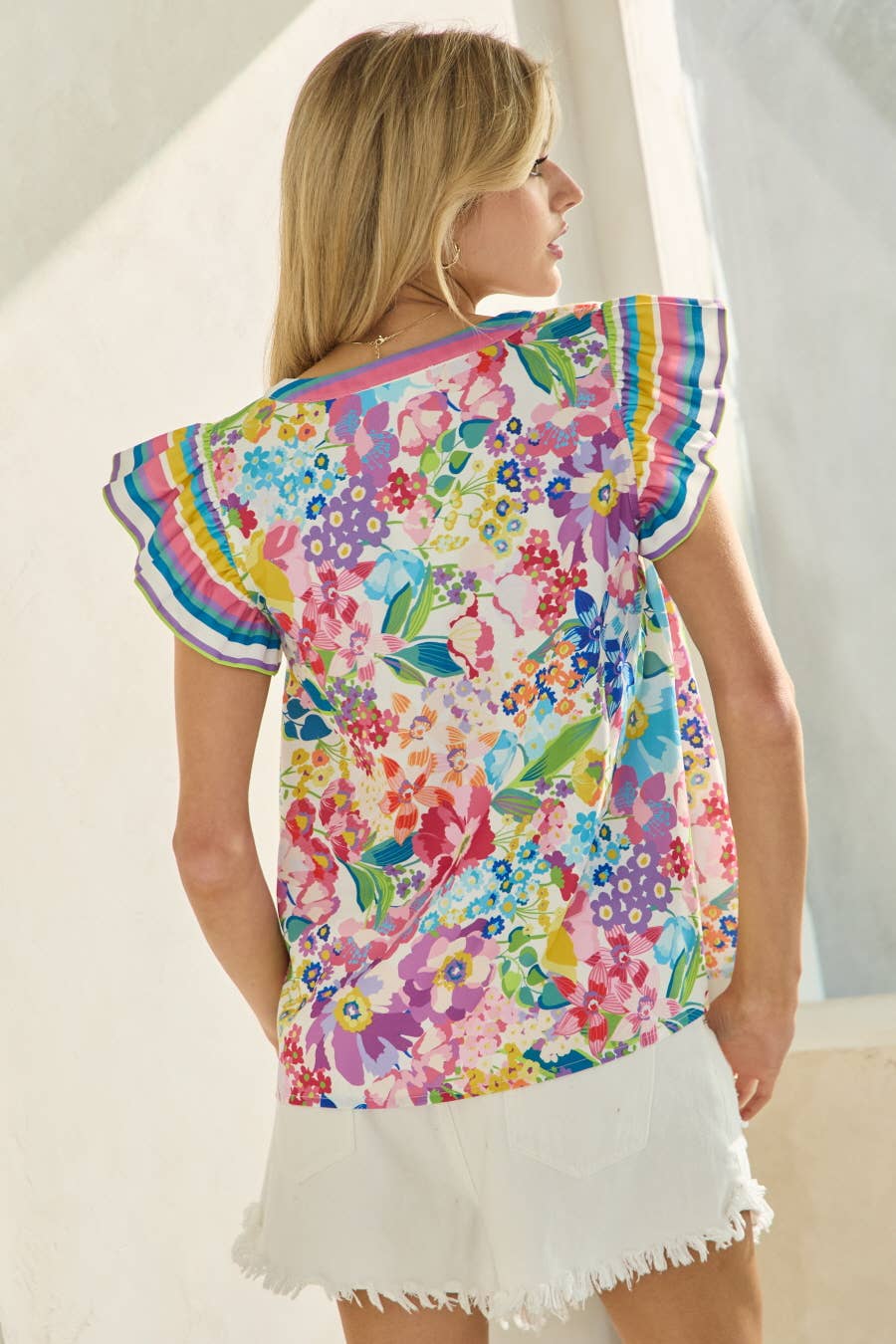 Multicolor Floral Printed Blouse