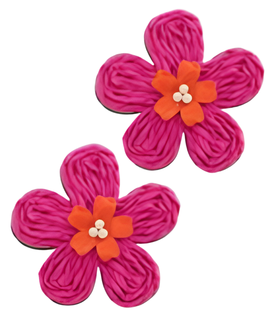 Rattan Floral Earrings
