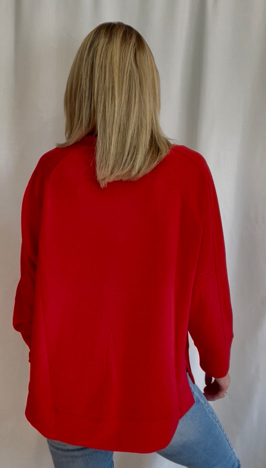 GA Red Scuba Pullover