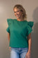 Ruffle Sleeve Knit Top