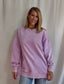 Lavender Ribbed Sweatshirt