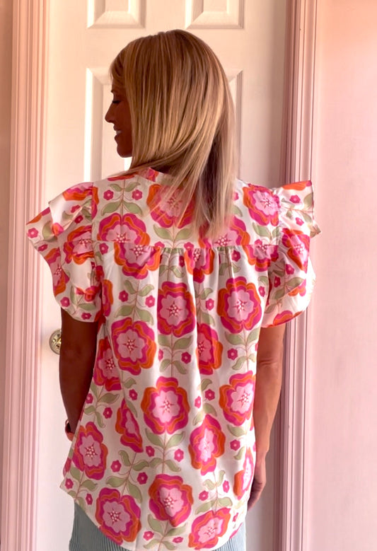 Floral Pop Blouse