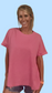 Short Sleeve Two-Tone Thermal Top