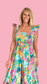 Bright Floral Midi Dress
