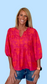 Fuchsia Floral Blouse
