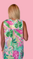 Palm Leaf Colorful A-Line Sleeveless Top