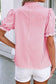 Striped V Neck Casual Blouse